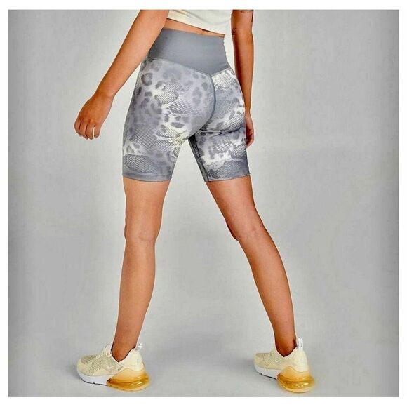 Nike Dri-Fit. Tight Fit Women's Training Shorts. Gray & White. Sz XS - Picture 11 of 11